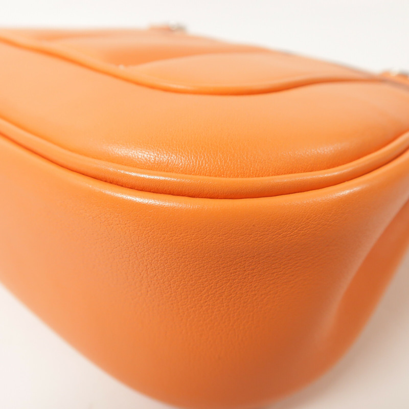 HERMES Swift皮革Mini Berline銀扣肩背袋Feu-13