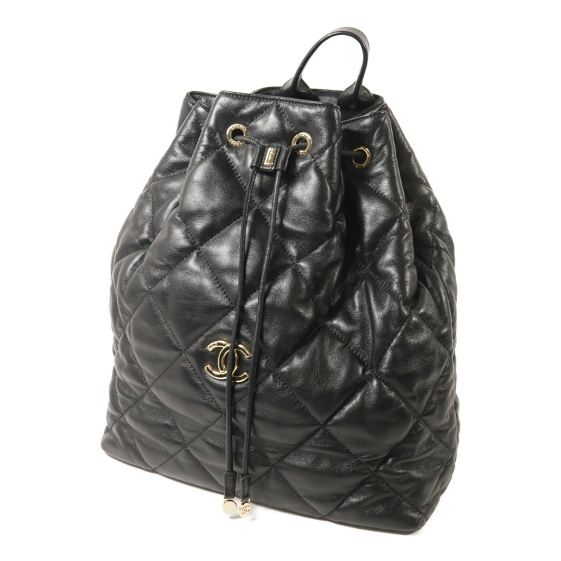 CHANEL 牛皮皮革Backpack背包-1