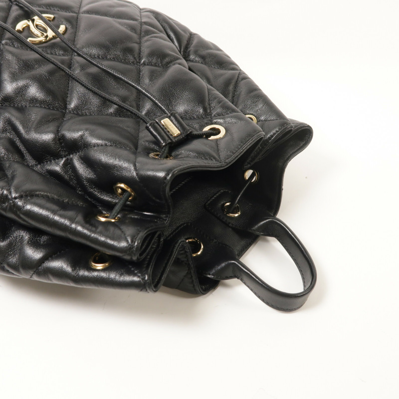 CHANEL 牛皮皮革Backpack背包-8