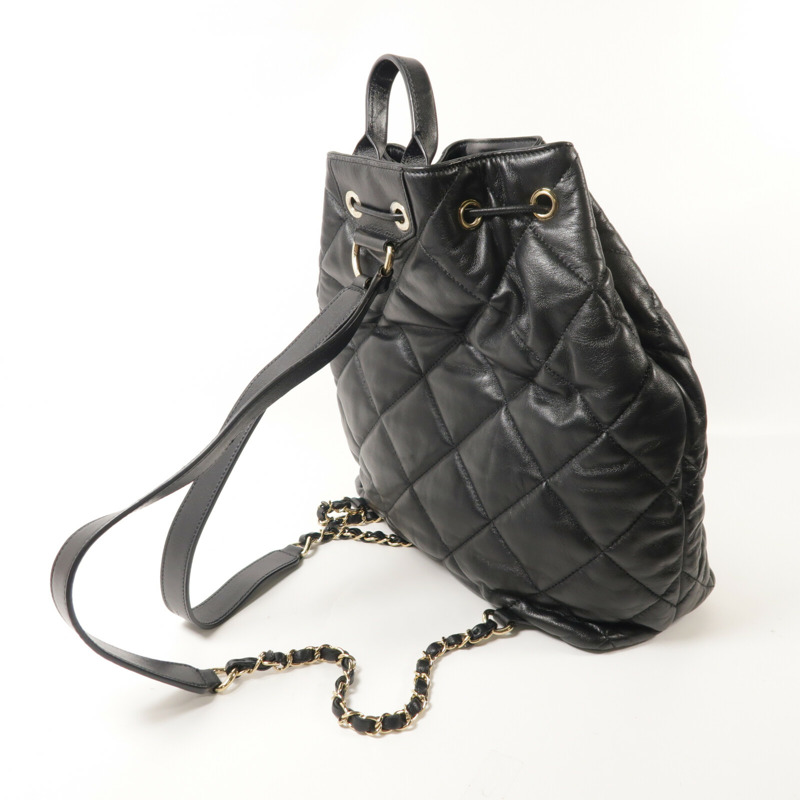 CHANEL 牛皮皮革Backpack背包-9