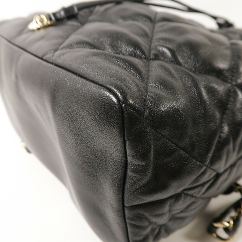 CHANEL 牛皮皮革Backpack背包-12