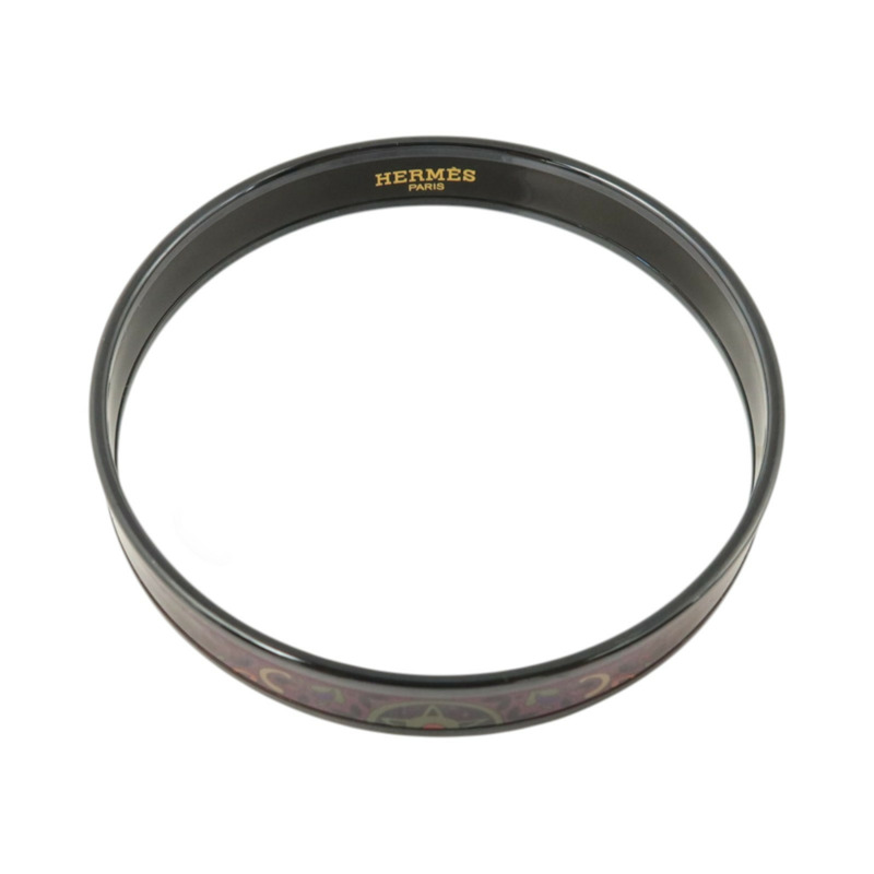 HERMES 金屬/琺瑯Enamel Narrow Bangle手鐲-3