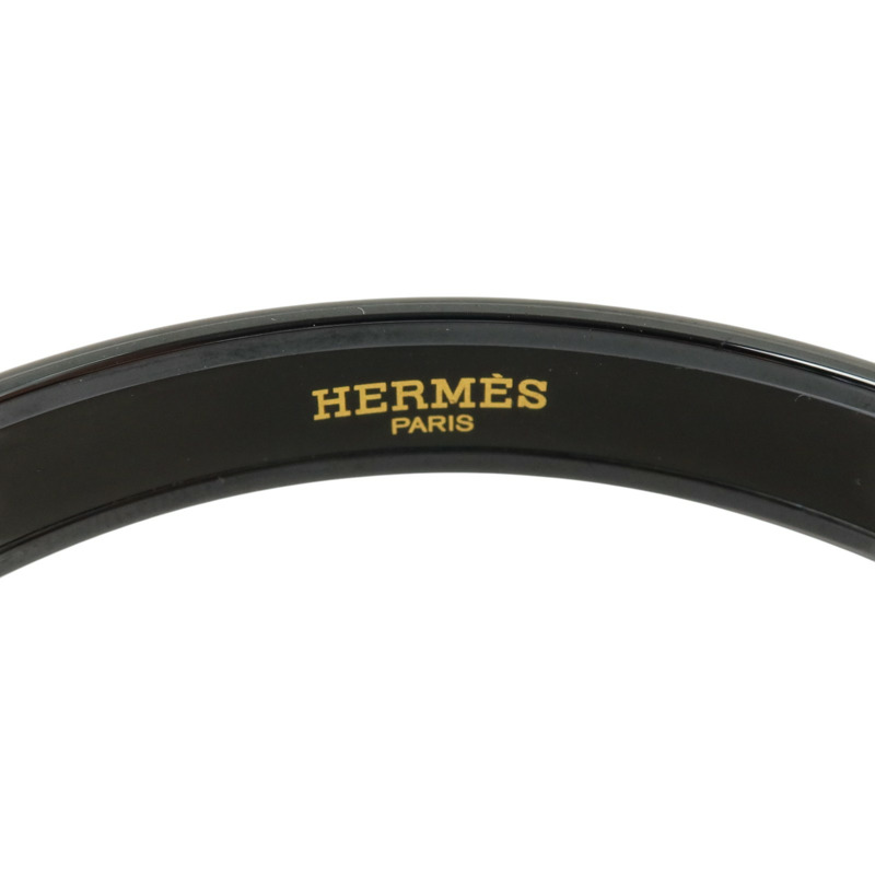 HERMES 金屬/琺瑯Enamel Narrow Bangle手鐲-5