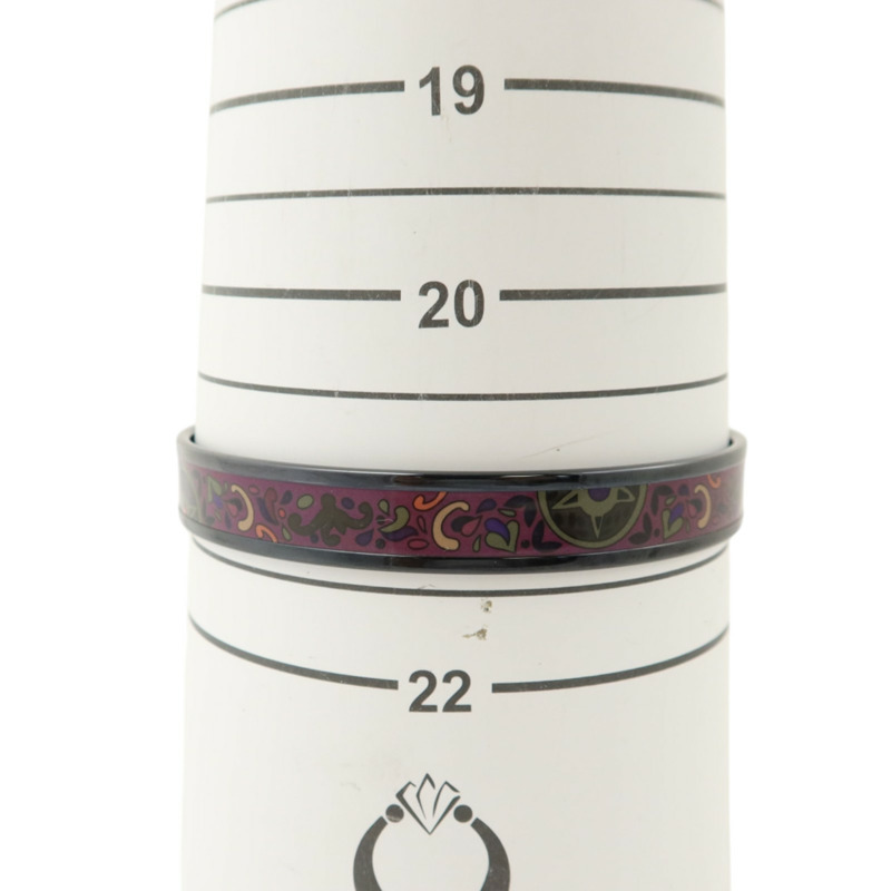 HERMES 金屬/琺瑯Enamel Narrow Bangle手鐲-6