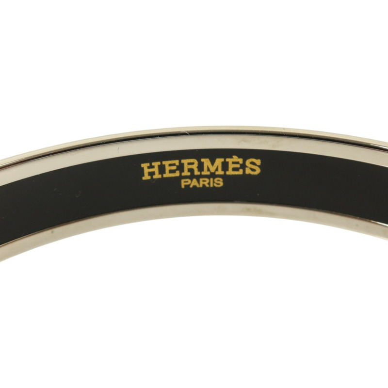 HERMES 金屬/琺瑯Enamel Narrow Bangle手鐲-4