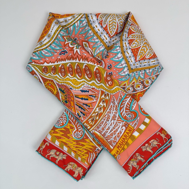 Hermes/ 爱马仕 桑蚕丝丝巾-3