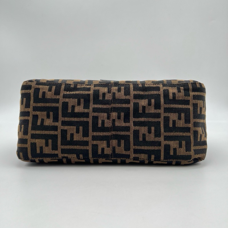 FENDI 芬迪中古老花大胖丁單肩包 銀扣 尺寸約29*21*12-2