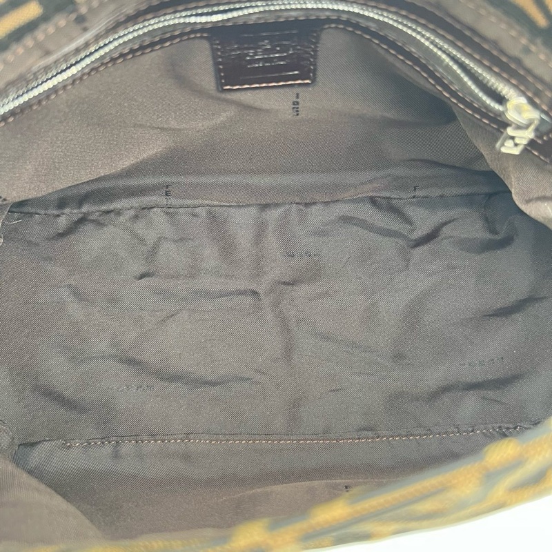 FENDI 芬迪中古老花大胖丁單肩包 銀扣 尺寸約29*21*12-6