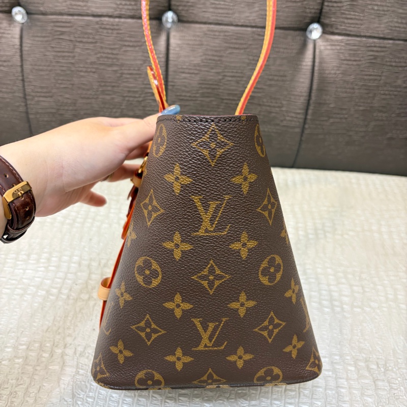 LV 原花金釦All in BB手提斜背水桶包M12925-2
