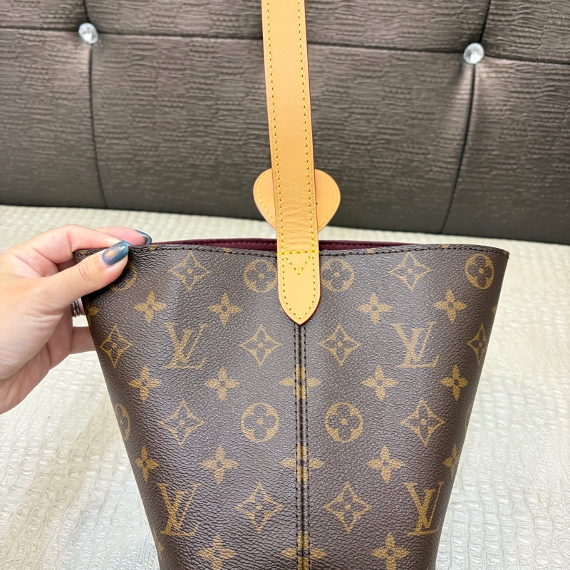 LV 原花金釦All in BB手提斜背水桶包M12925-3