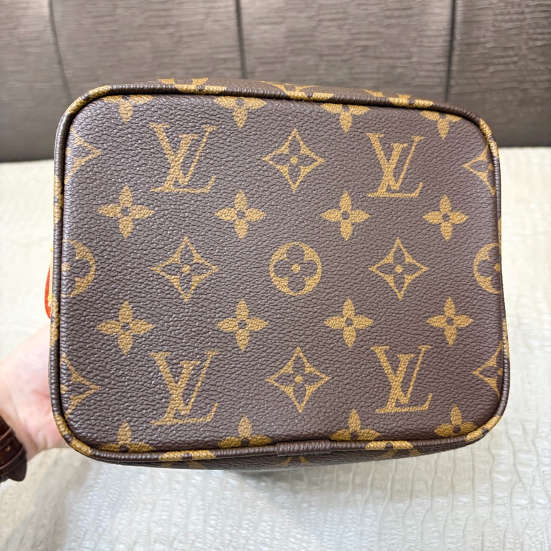 LV 原花金釦All in BB手提斜背水桶包M12925-5