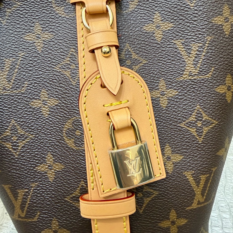 LV 原花金釦All in BB手提斜背水桶包M12925-6