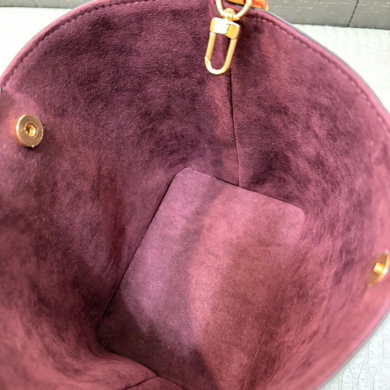 LV 原花金釦All in BB手提斜背水桶包M12925-8