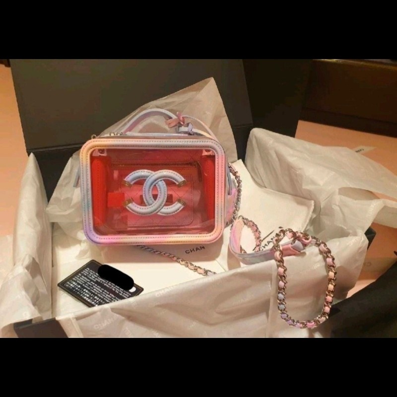 【絕版全新】Chanel 彩色透視 Vanity Case 相機包 ‧ 專櫃正品 ‧ 實拍現貨-0