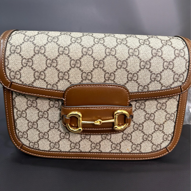 GUCCI 1955Horsebit 馬銜扣肩背包-5