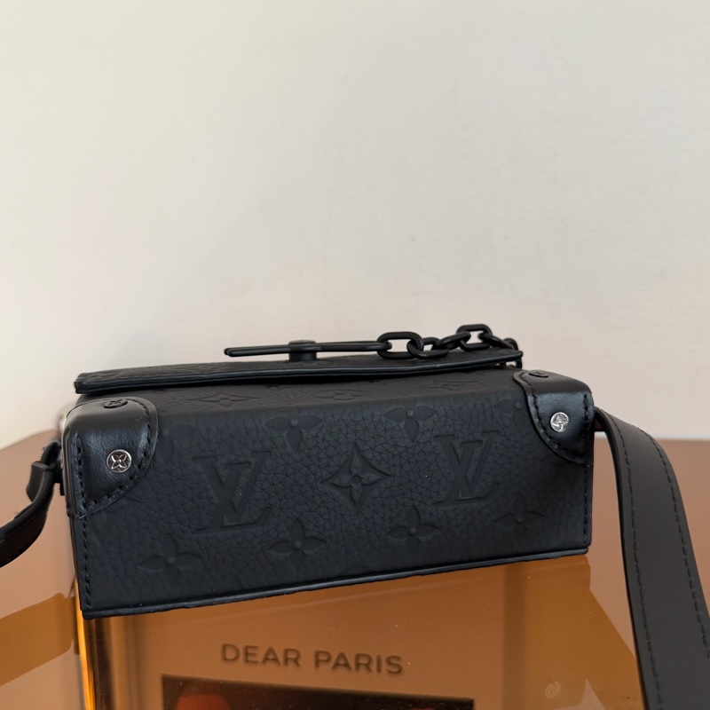 #95新 Louis Vuitton Steamer 黑壓紋盒子包-6