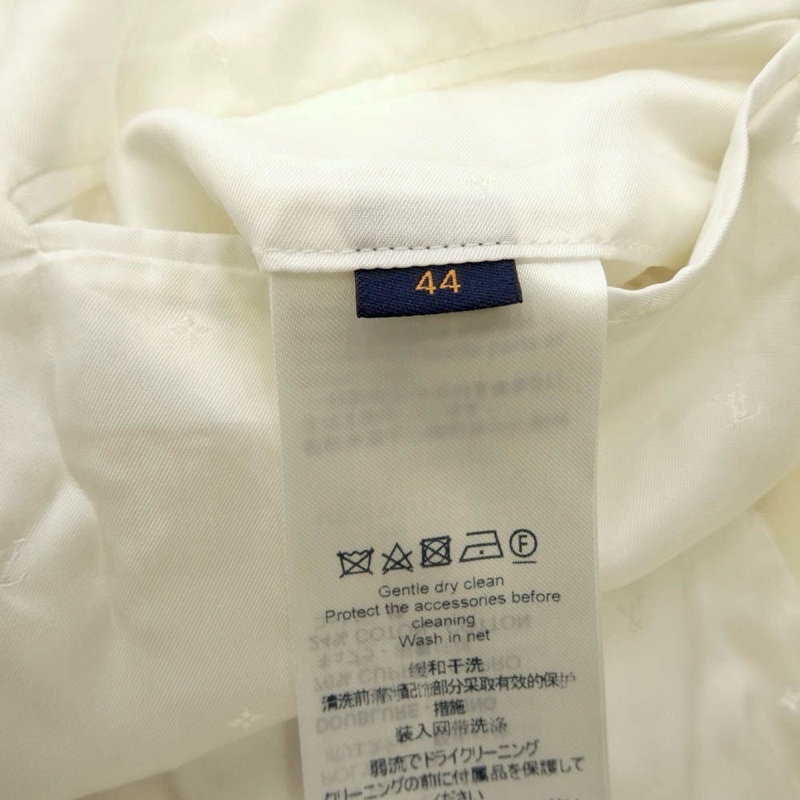 Louis Vuitton ivory double breasted blazer jacket 44 西裝外套-4