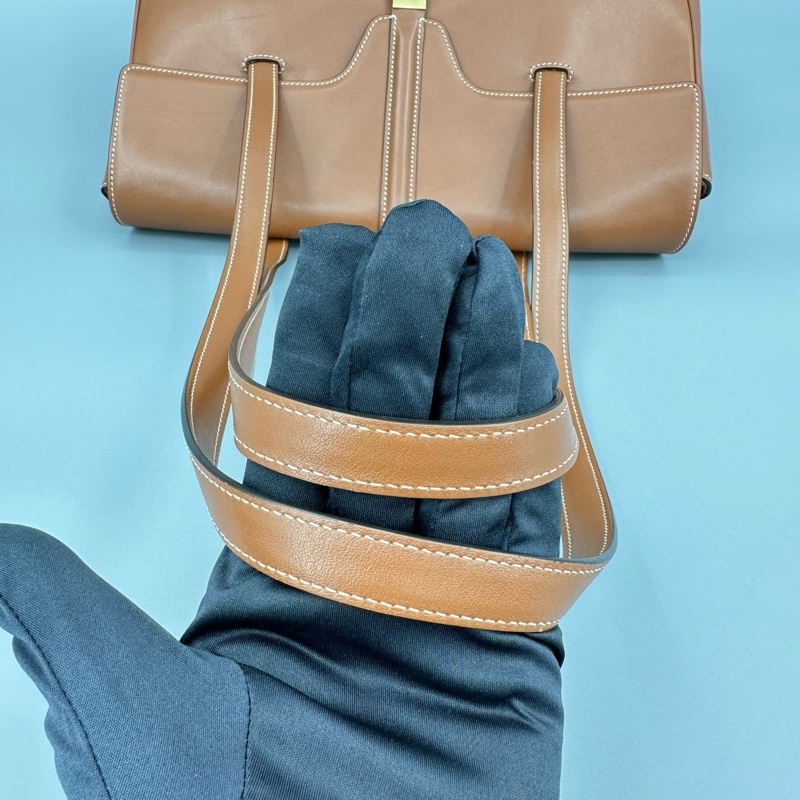 Celine 賽琳 soft16 全皮焦糖色單肩包 32*25 附件:單品-6