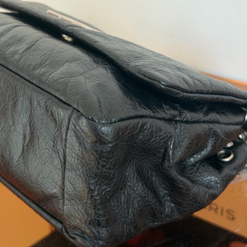 #小紅書爆款 Balenciaga Monaco Mini 黑銀 枕頭包-8