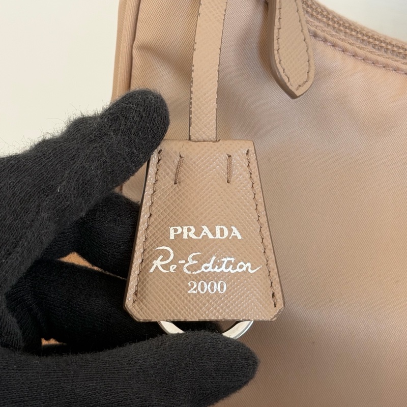#全網最便宜 Prada 2000 hobo 奶茶色-3