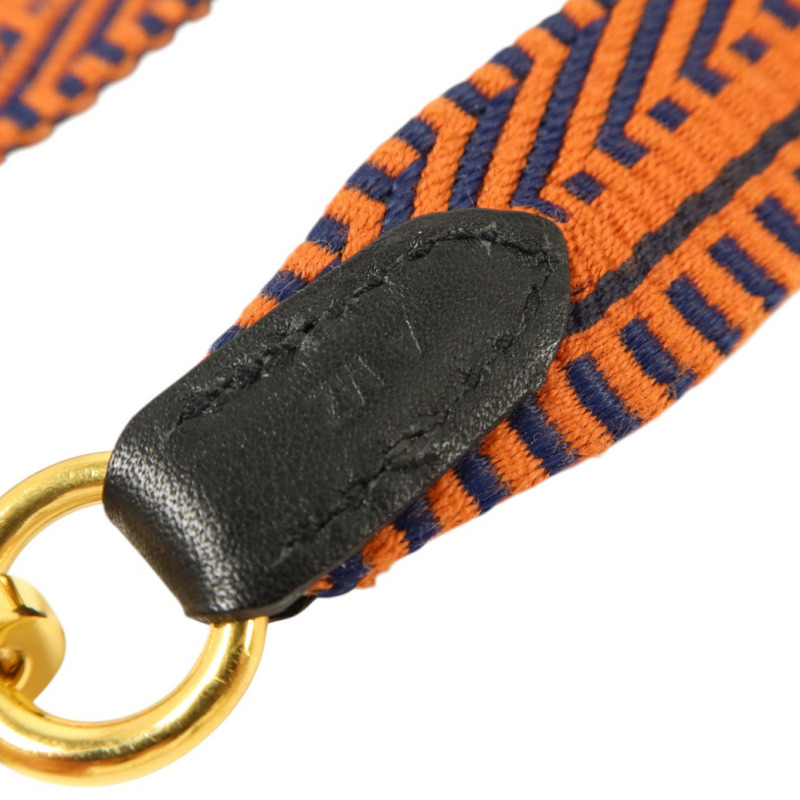 HERMES 帆布/Swift皮革Sangle Cavale Strap 25mm金扣肩帶-6