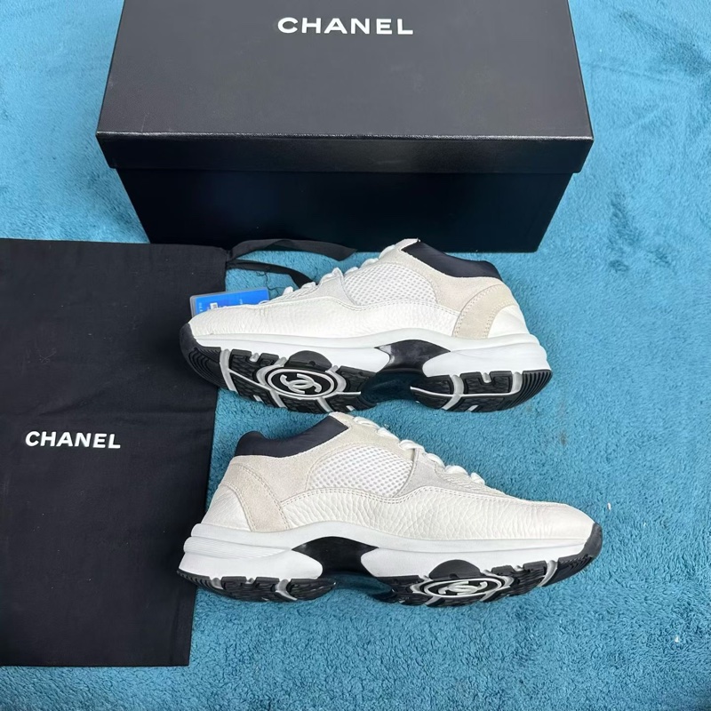 Chanel香奈兒黑白熊貓雙C運動鞋 37.5碼-1