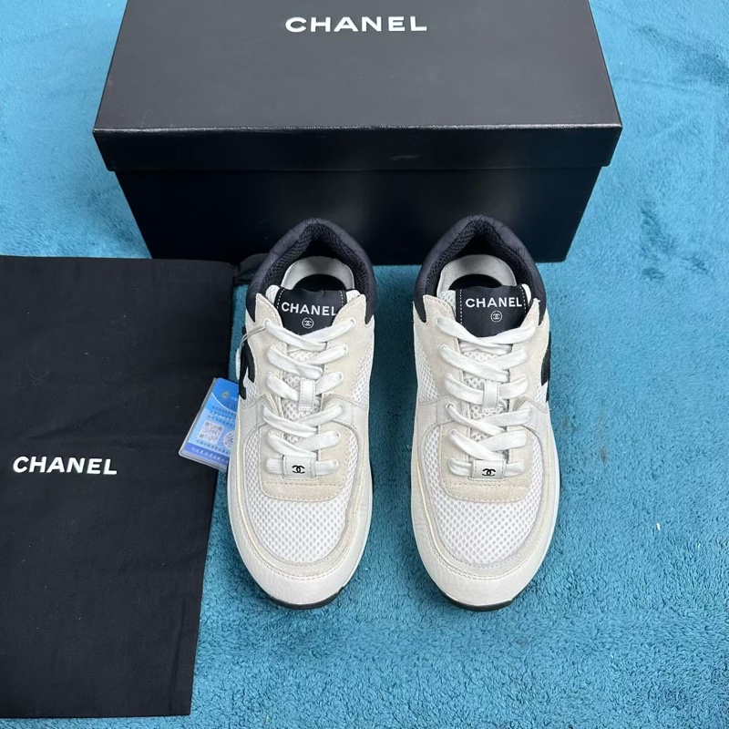 Chanel香奈兒黑白熊貓雙C運動鞋 37.5碼-2