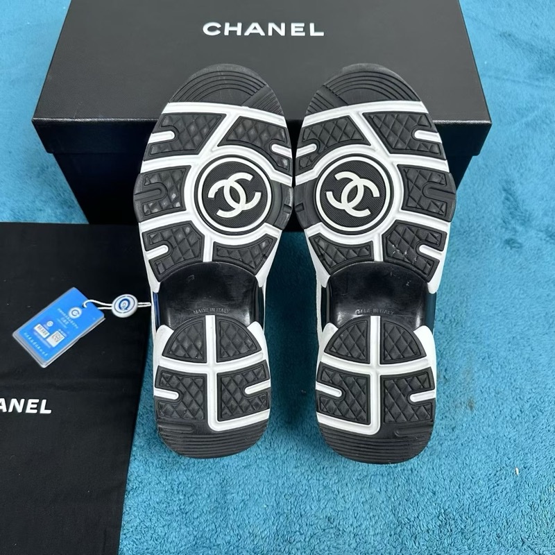 Chanel香奈兒黑白熊貓雙C運動鞋 37.5碼-5