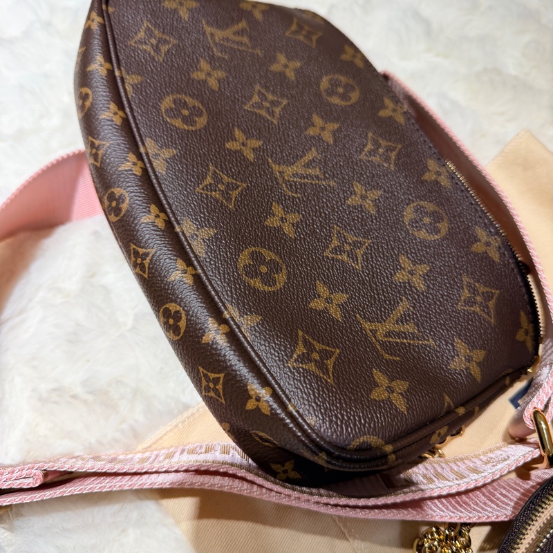 100%正品-粉紅色 Pochette 包包- 五合一麻將包- M44840-6