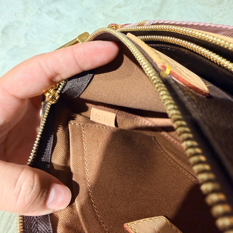 100%正品-粉紅色 Pochette 包包- 五合一麻將包- M44840-9