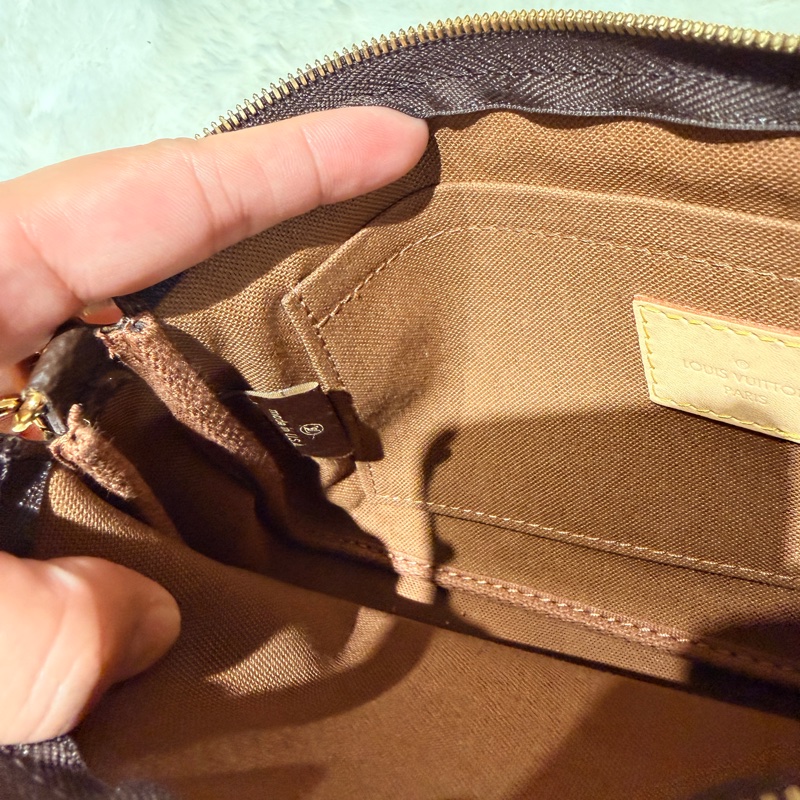 100%正品-粉紅色 Pochette 包包- 五合一麻將包- M44840-12