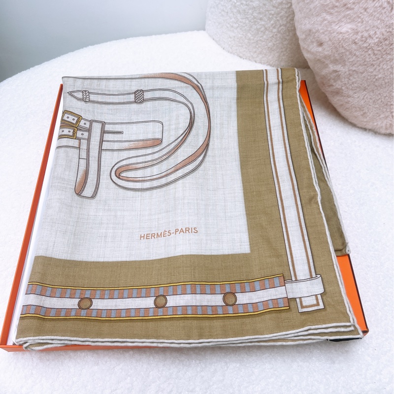 全新 Hermes shawl 絲巾披肩 140 lettres equestres-1
