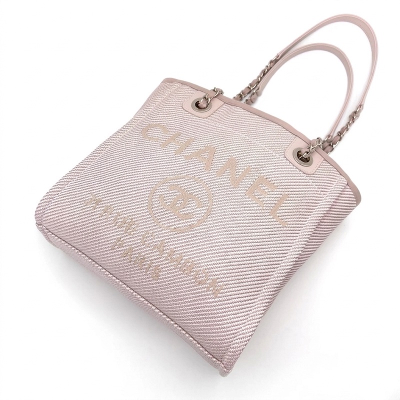 Chanel/香奈兒 粉色沙灘包小號tote💗 尺寸:25*26*11cm 30開-3