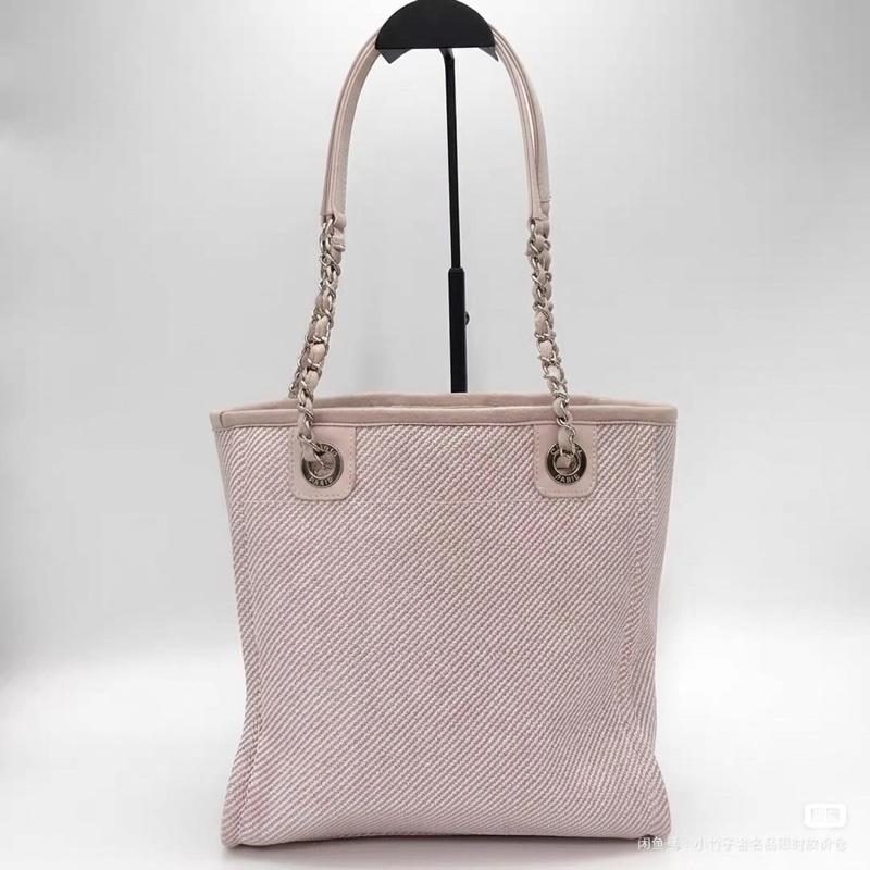 Chanel/香奈兒 粉色沙灘包小號tote💗 尺寸:25*26*11cm 30開-4