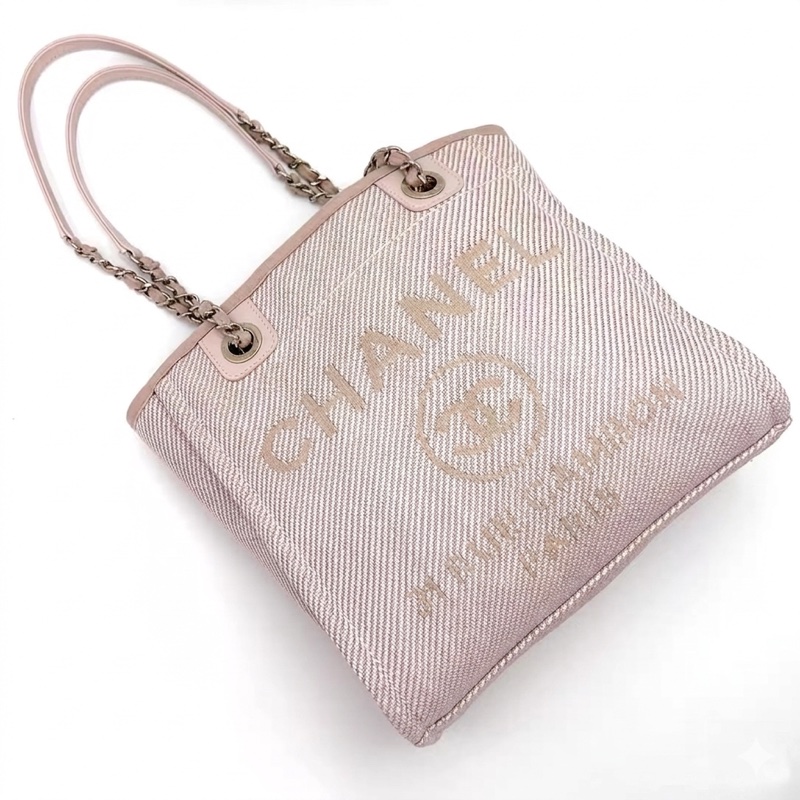 Chanel/香奈兒 粉色沙灘包小號tote💗 尺寸:25*26*11cm 30開-6