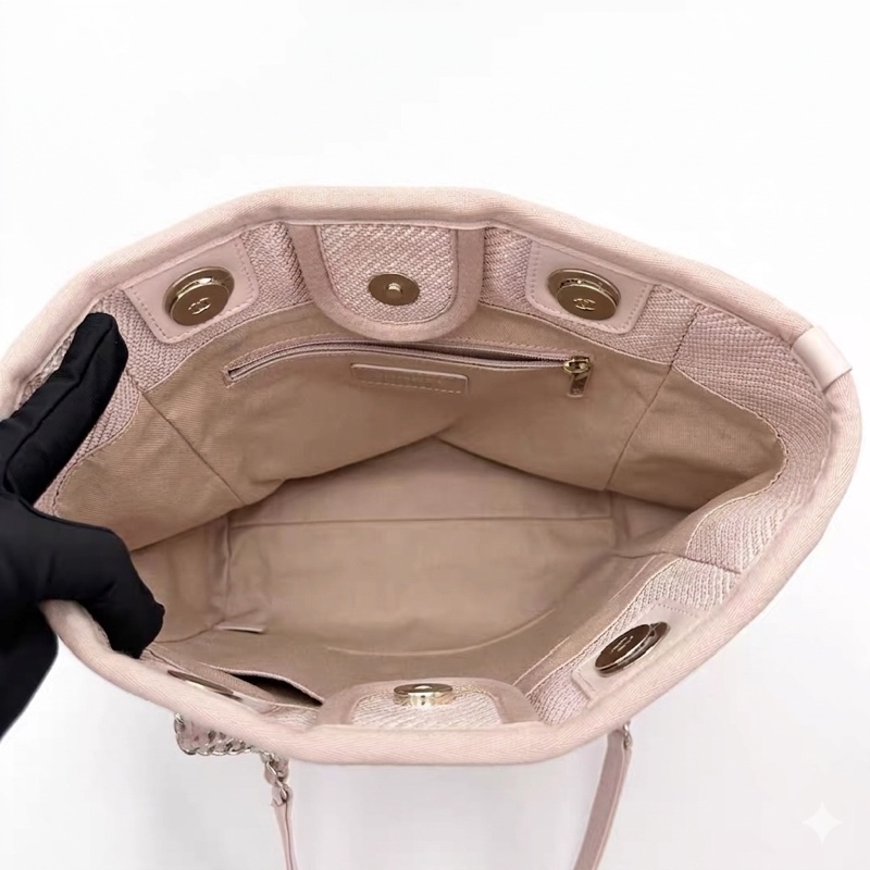 Chanel/香奈兒 粉色沙灘包小號tote💗 尺寸:25*26*11cm 30開-8