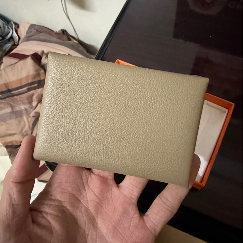 愛馬仕Calvi Duo Beige Marfa Evercolor皮 2024年 W刻-0