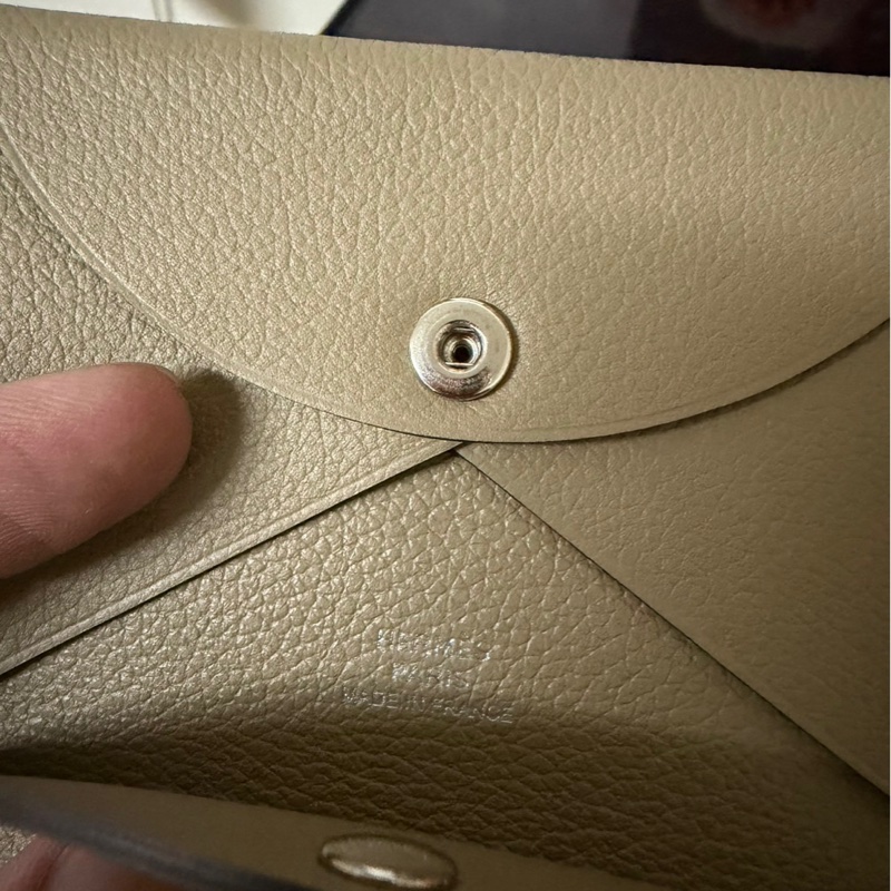 愛馬仕Calvi Duo Beige Marfa Evercolor皮 2024年 W刻-6