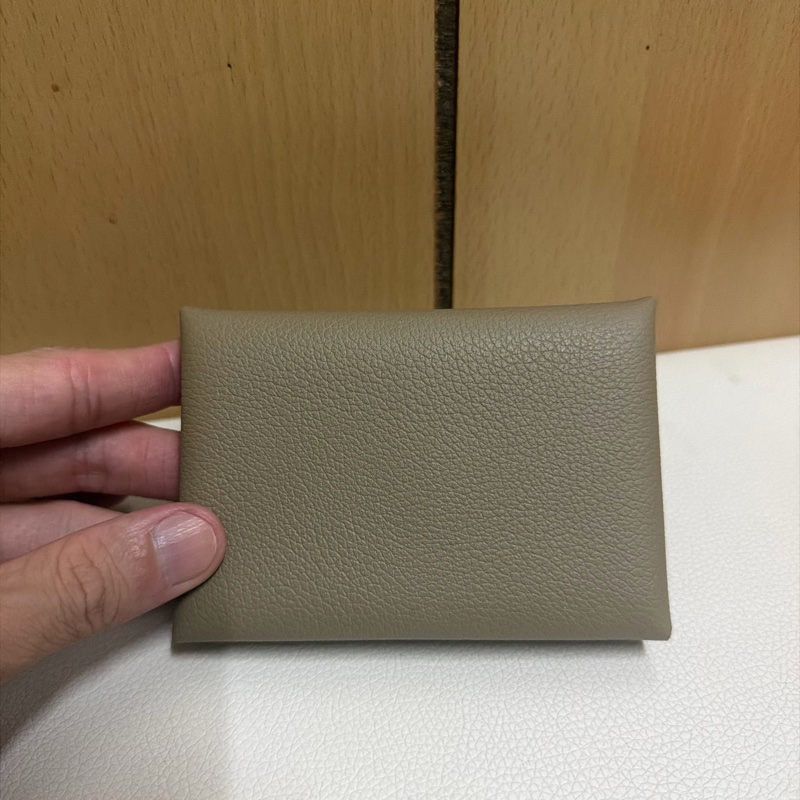 愛馬仕Calvi Duo Beige Marfa Evercolor皮 2024年 W刻-8