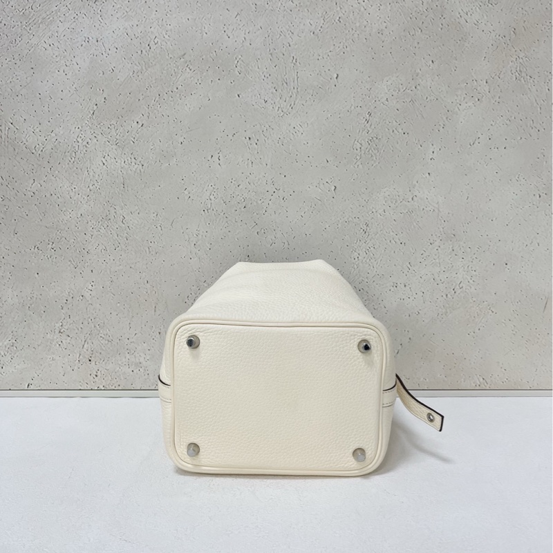 Hermes Picotin 18 菜籃子 奶昔白銀扣-4