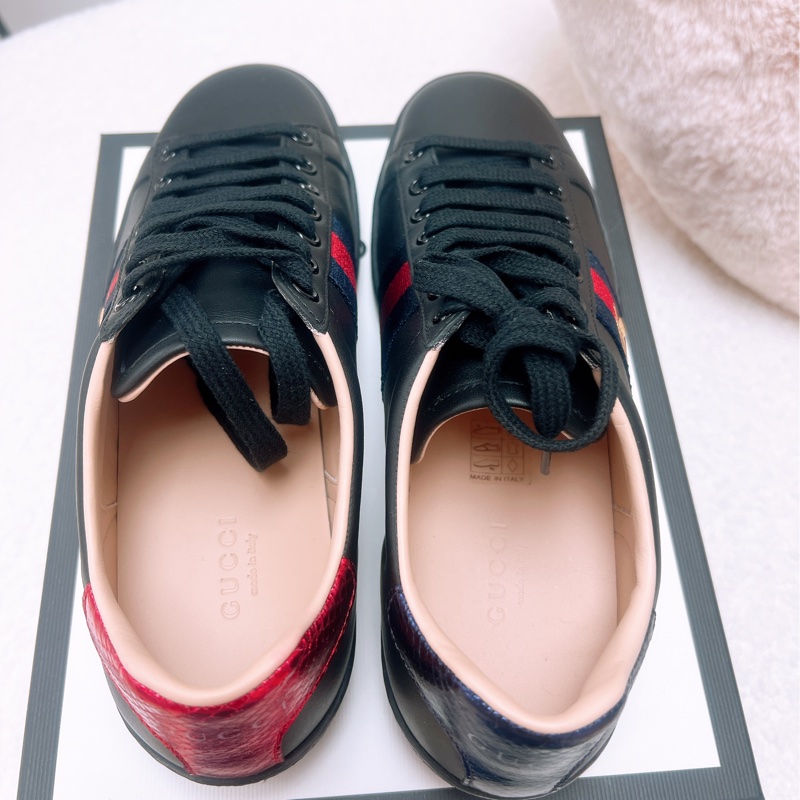 閒置 Gucci ace 蜜蜂黑色運動鞋/休閒鞋-2
