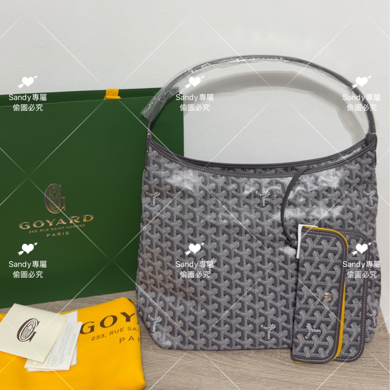 Goyard hobo 灰色 全新全配-0