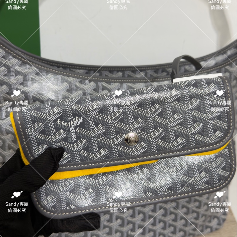 Goyard hobo 灰色 全新全配-2