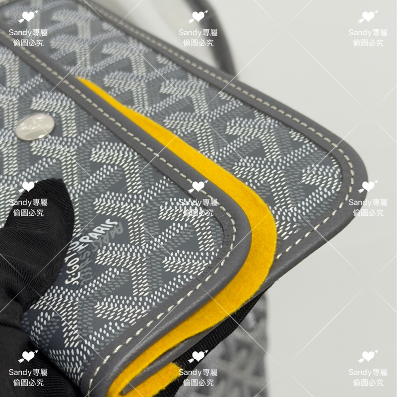 Goyard hobo 灰色 全新全配-12