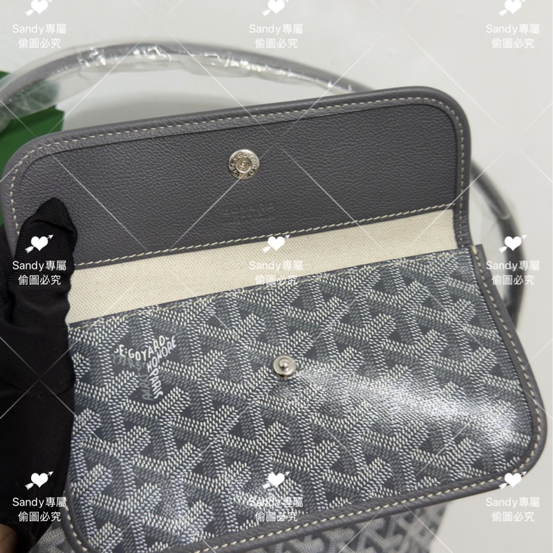 Goyard hobo 灰色 全新全配-13