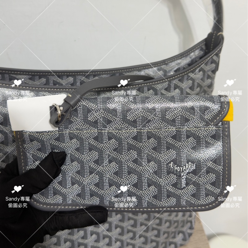 Goyard hobo 灰色 全新全配-20