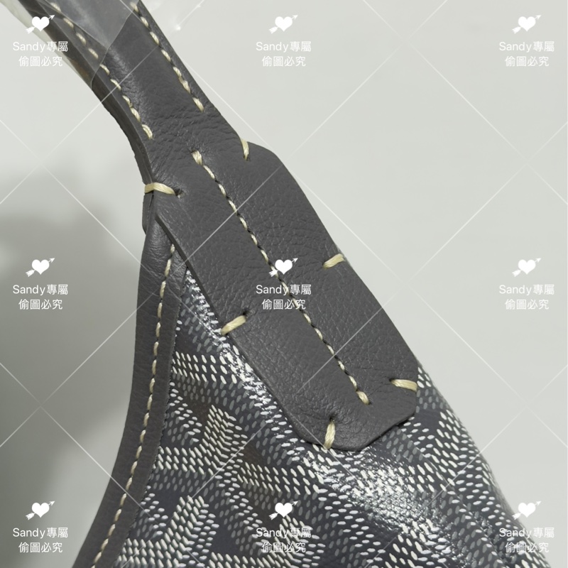 Goyard hobo 灰色 全新全配-33