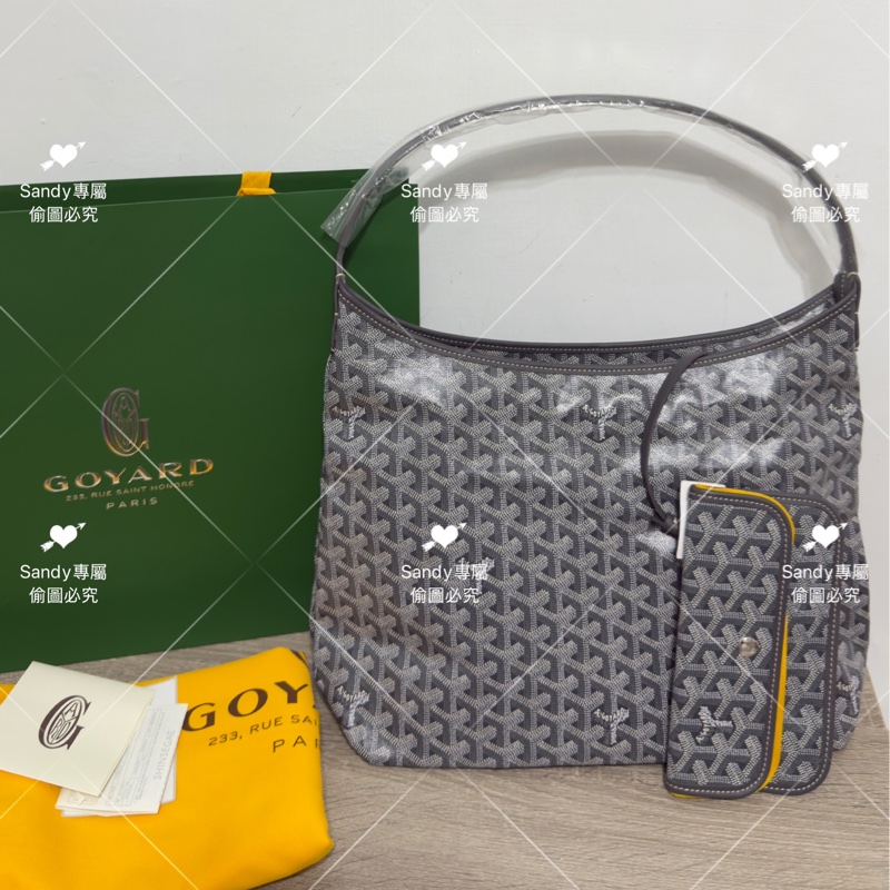 Goyard hobo 灰色 全新全配-40
