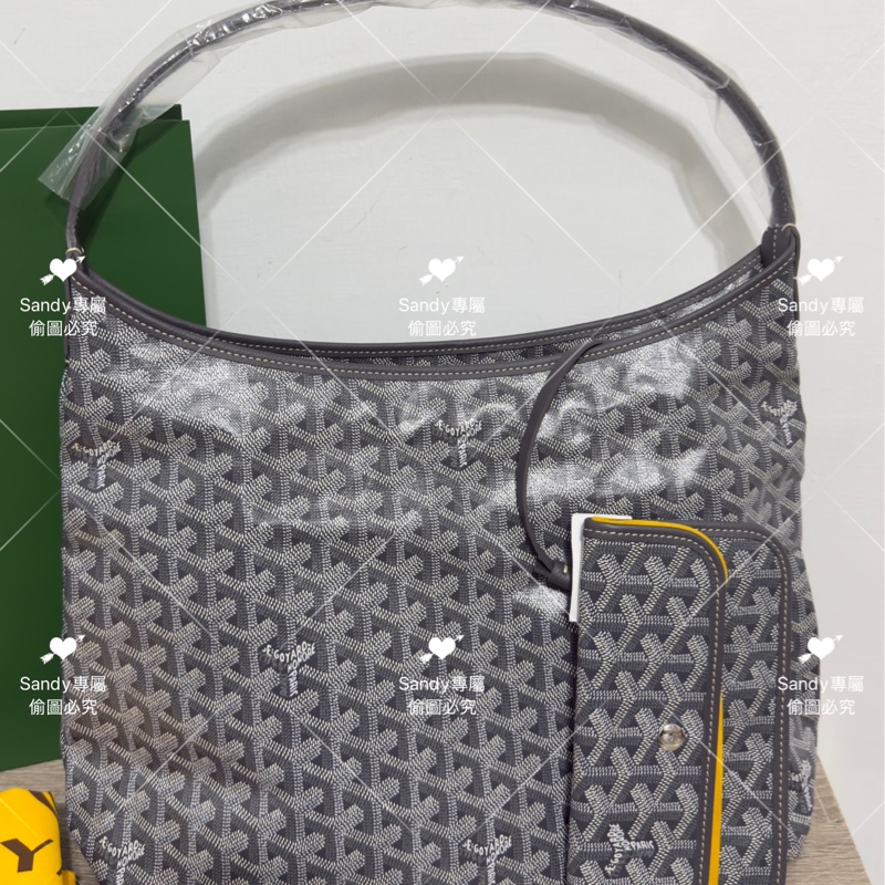 Goyard hobo 灰色 全新全配-45