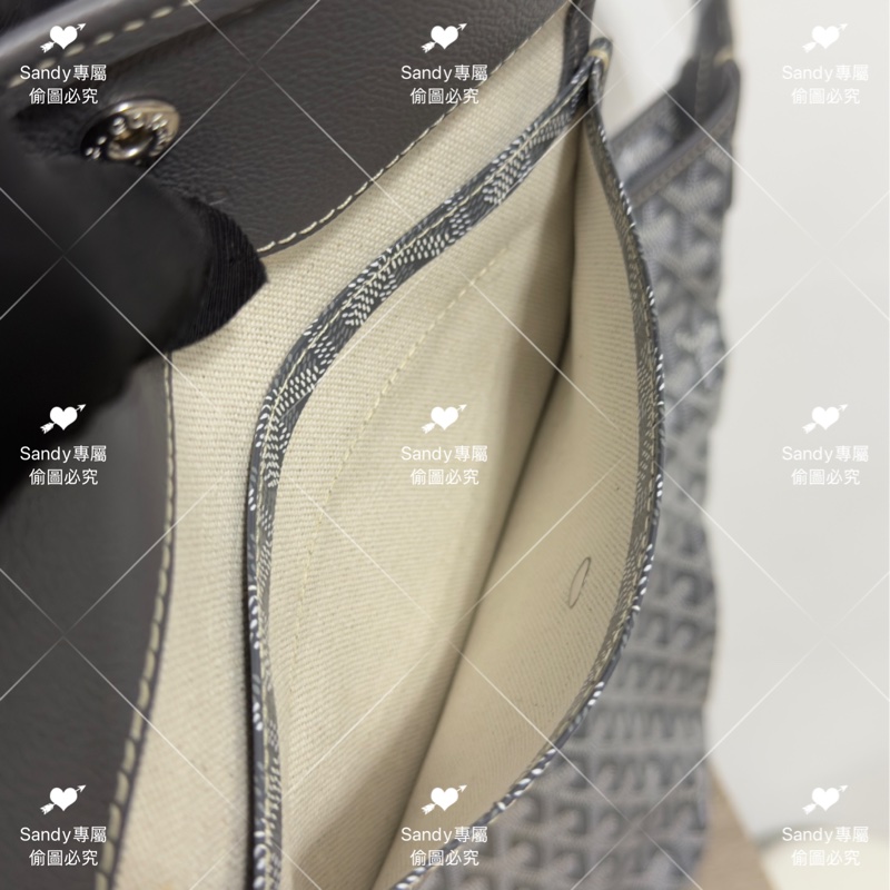 Goyard hobo 灰色 全新全配-47